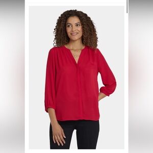 NYDJ pintuck blouse